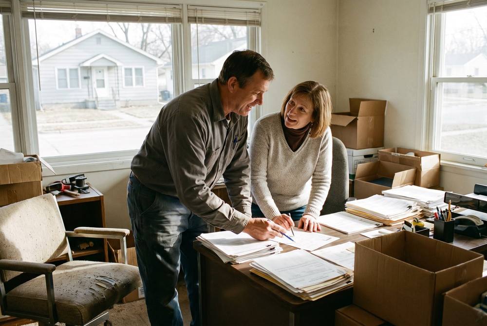 Discussing insurance claim